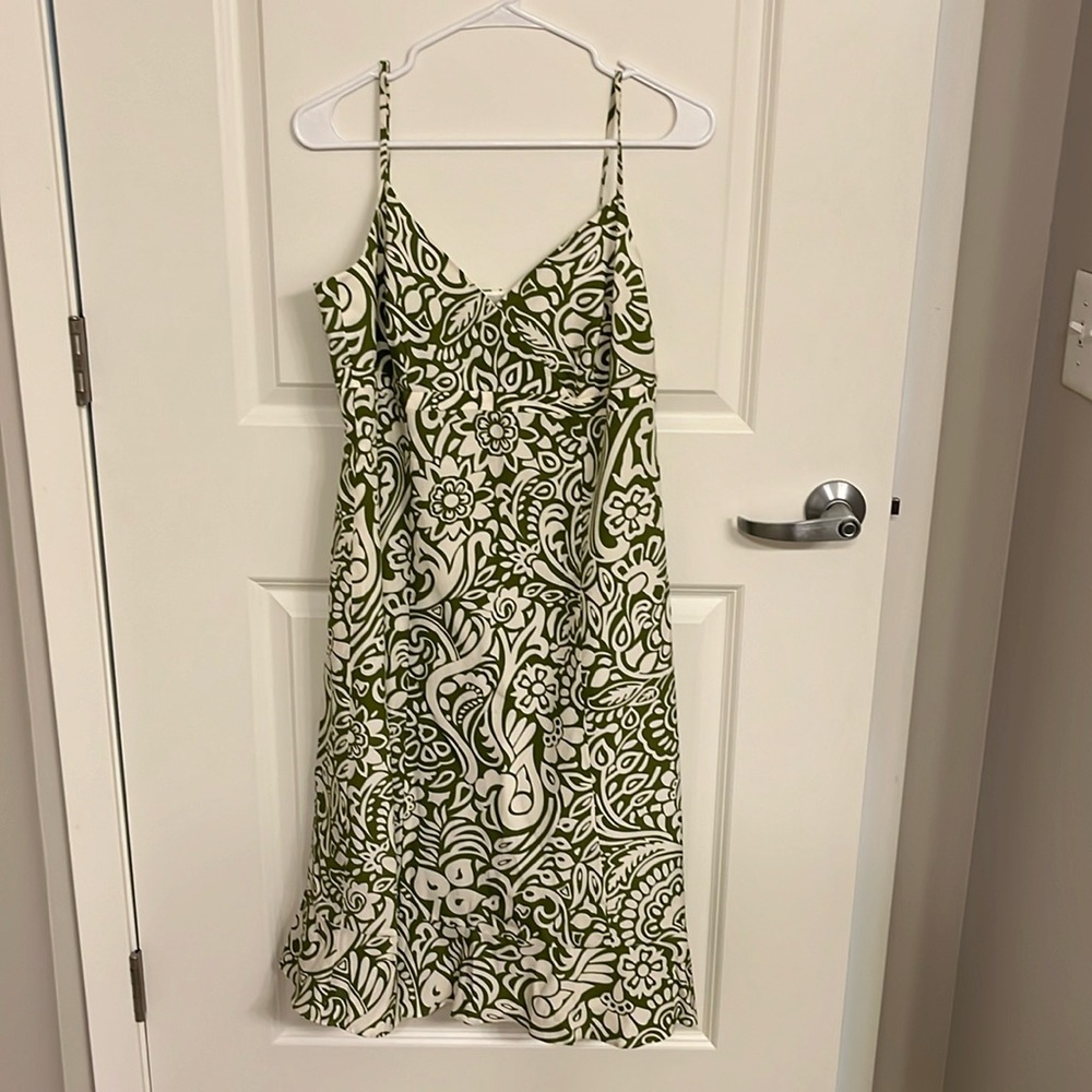 Vintage Ann Taylor Silk Midi Dress size 8